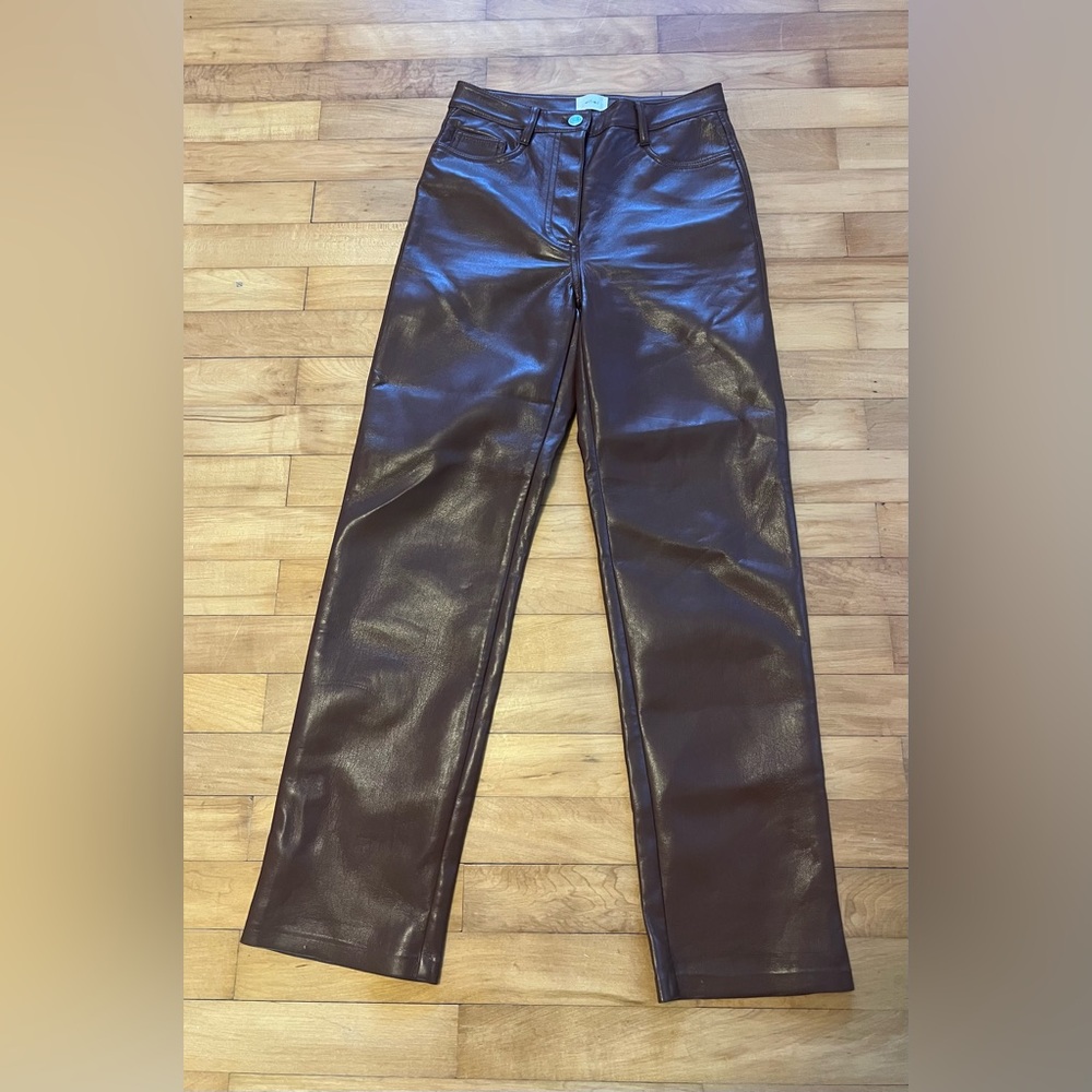 Aritzia Wilfred The Melina Leather Pants - Picture 3 of 8